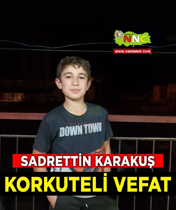 Korkuteli Vefat Sadrettin Karakuş 