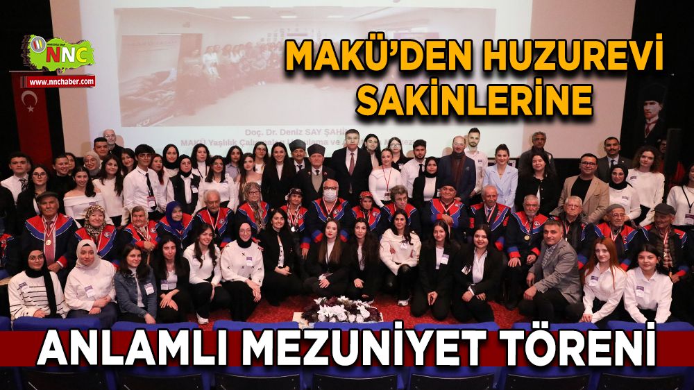 MAKÜ’den huzurevi sakinlerine anlamlı mezuniyet töreni