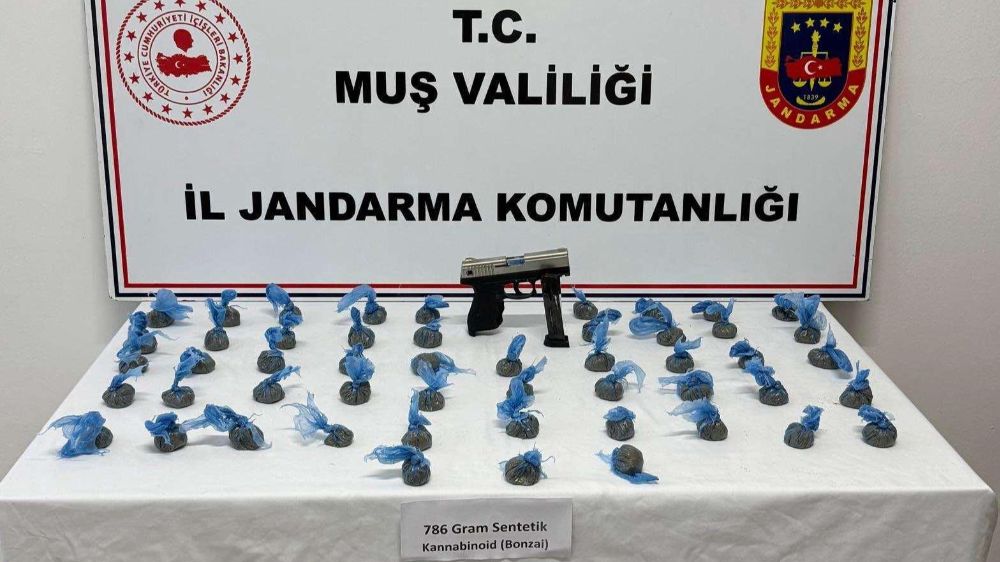 Muş’ta jandarmadan uyuşturucu operasyonu 1 gözaltı