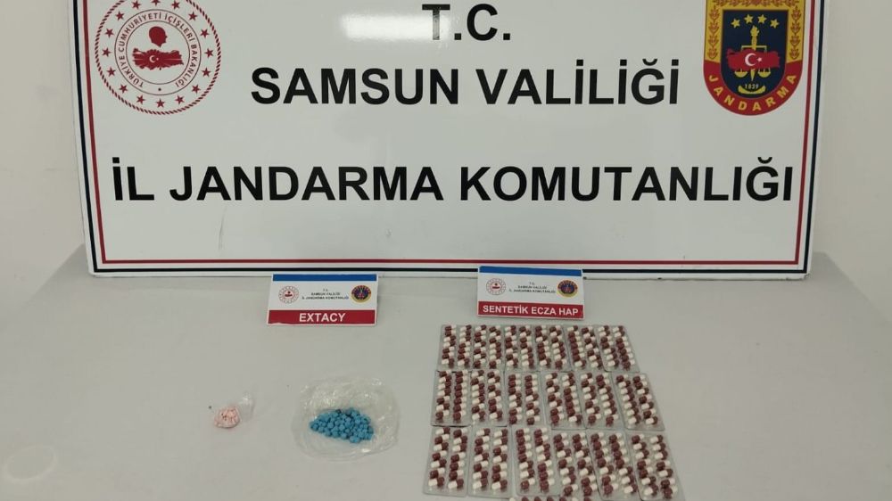 Samsun'da jandarmadan uyuşturucu operasyonu 