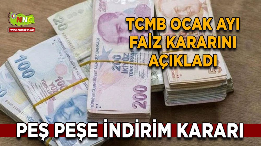 Son dakika faiz kararı haberi! TCMB Ocak Ayı faiz kararını açıkladı