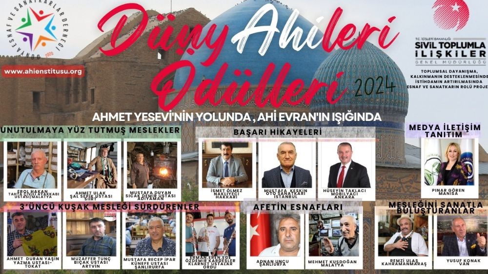 Türkiye’de ilk defa "Dünya Ahileri Ödülleri" verildi