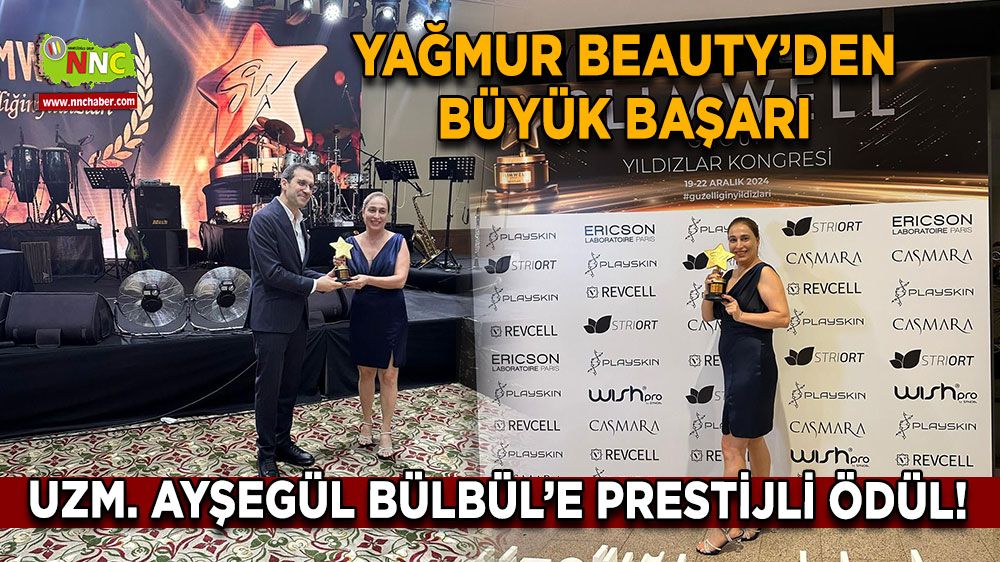 Yağmur Beauty’den büyük başarı Ayşegül Bülbül’e prestijli ödül!