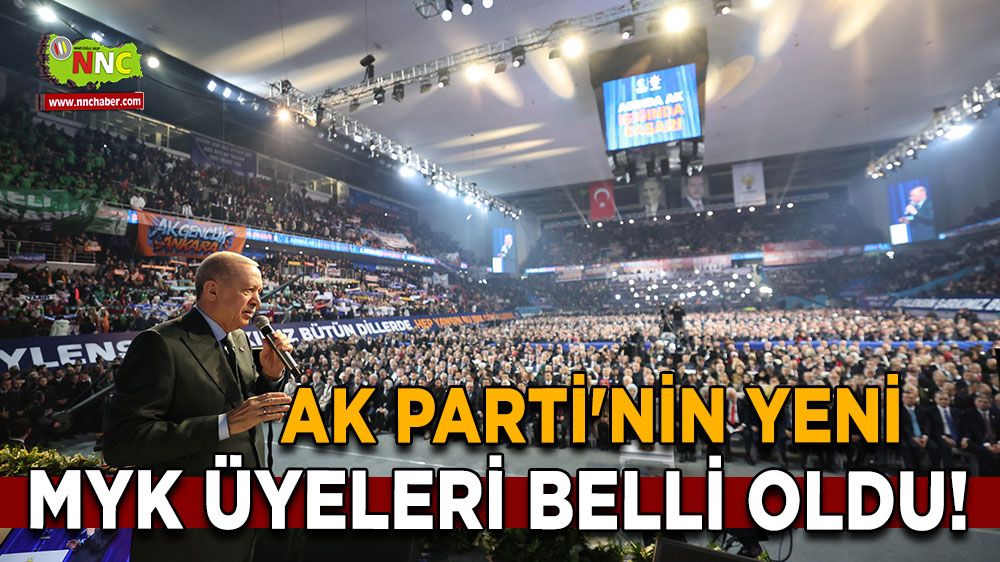 AK Parti'nin yeni MYK Üyeleri belli oldu!