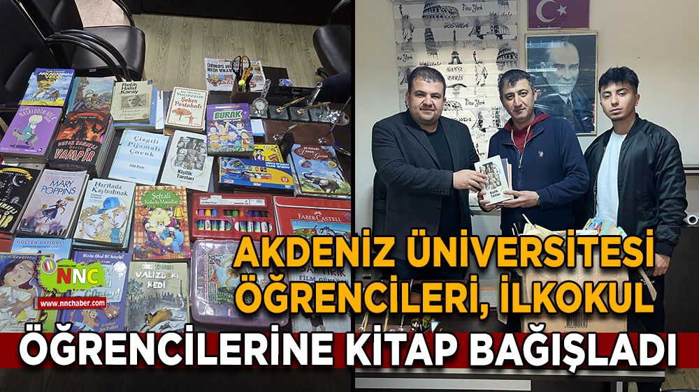 Akdeniz Üniversitesi öğrencilerinden anlamlı kitap bağışı