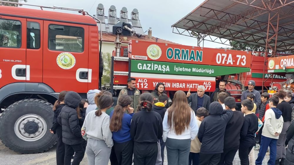 Antalya Gazipaşa’da orman yangınlarına karşı bilinçlendirme eğitimleri düzenlendi