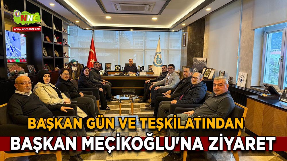 Başkan Gün ve teşkilatından Başkan Meçikoğlu'na ziyaret