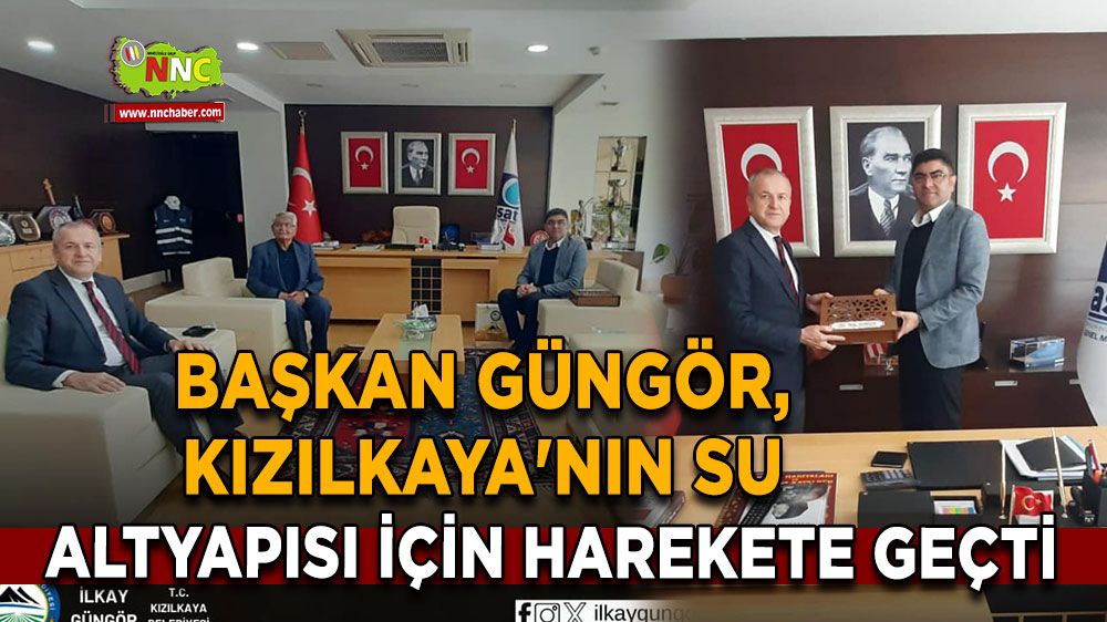 Başkan Güngör, Kızılkaya'nın su altyapısı için harekete geçti