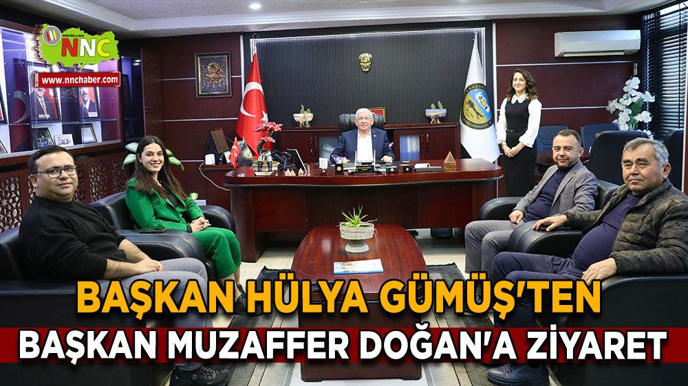 Başkan Hülya Gümüş'ten Başkan Muzaffer Doğan'a ziyaret