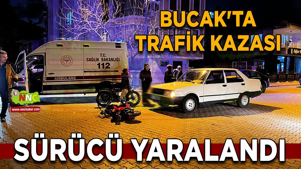 Bucak'ta trafik kazası Sürücü yaralandı | Burdur kaza haberi