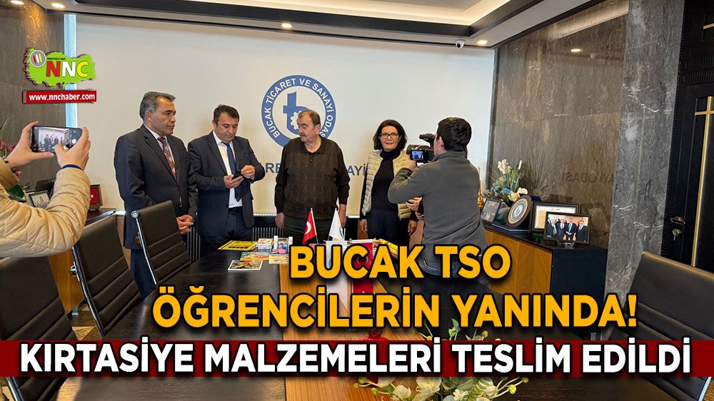 Bucak TSO öğrencilerin yanında! Kırtasiye malzemeleri teslim edildi