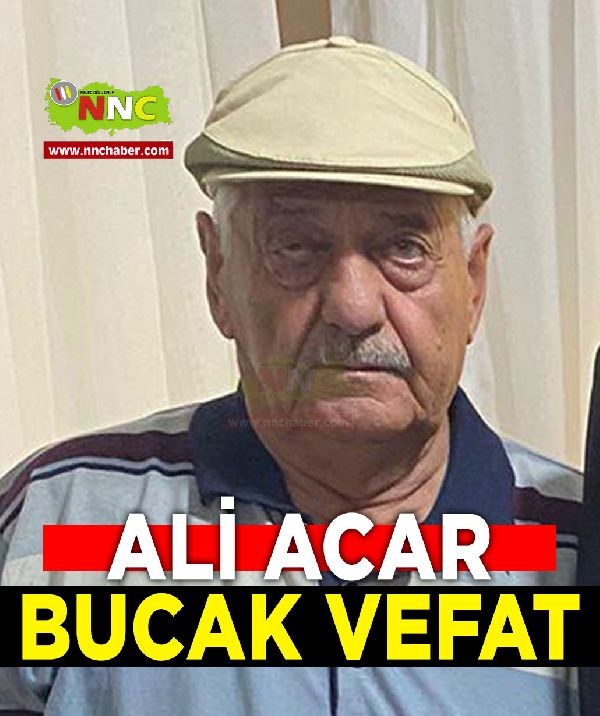 Bucak Vefat Ali Acar 