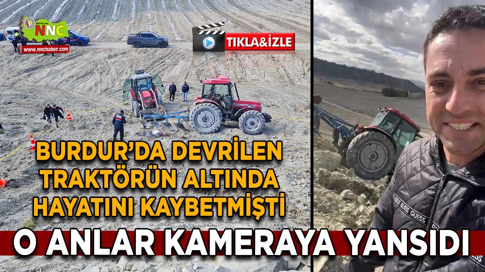 Burdur'da kahreden olay anı kamerada! Tesadüfen kayıt altına aldı