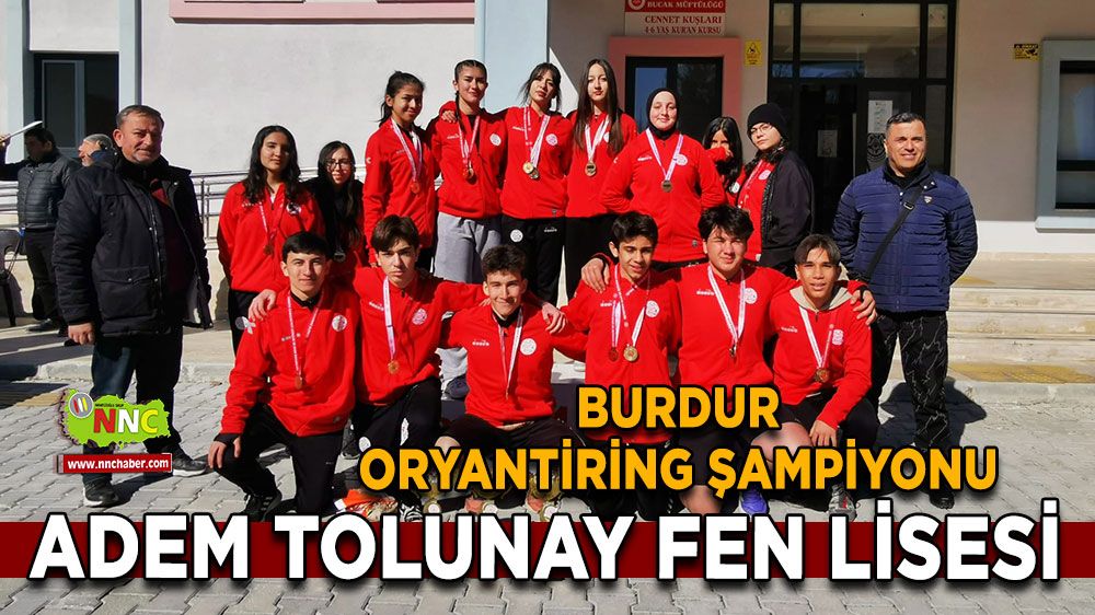 Burdur Oryantiring Şampiyonu Adem Tolunay Fen Lisesi