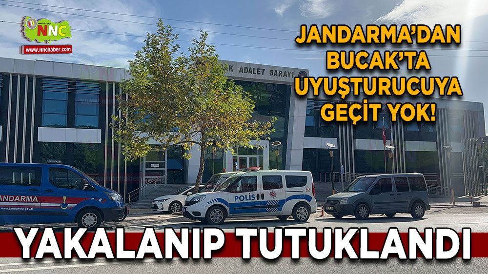 Jandarmadan Bucak'ta maddeye geçit yok Yüklü miktar ile yakalandı