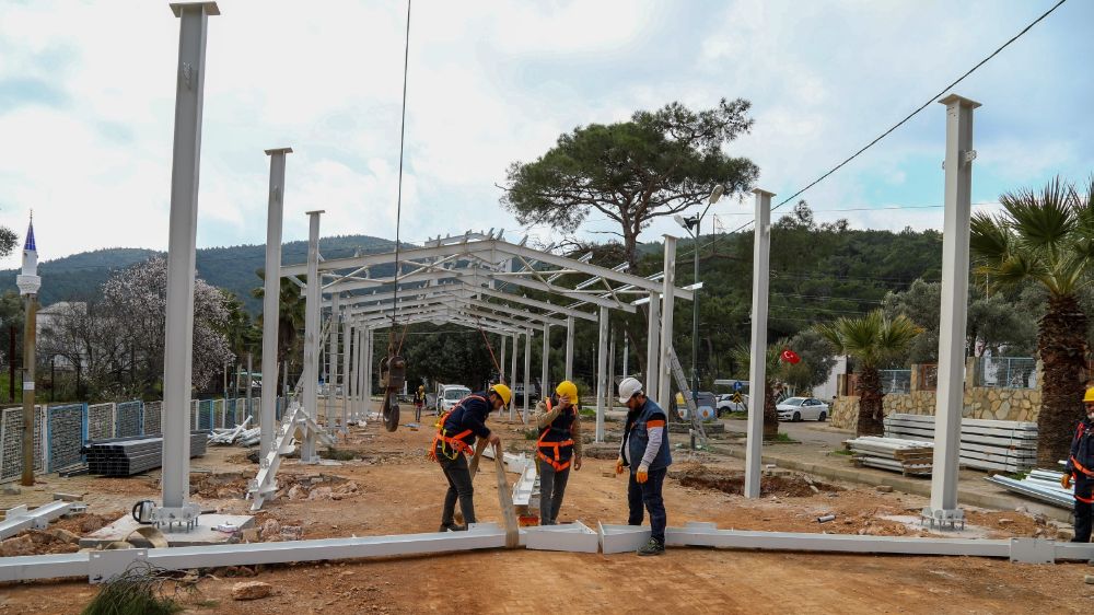 Kızılağaç Pazar Yeri çalışmasının ilk etabı tamamlandı