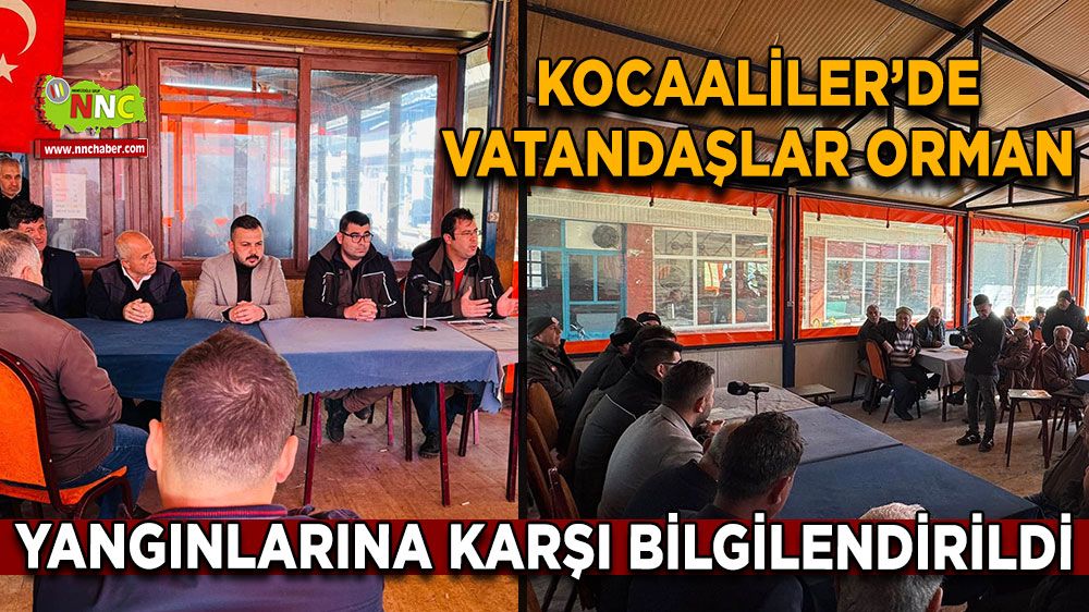 Kocaaliler'de vatandaşlar orman yangınlarına karşı bilgilendirildi