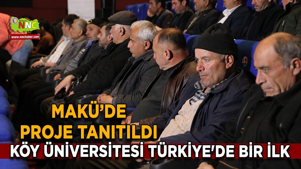 MAKÜ'de köy üniversitesi projesi Türkiye’de bir ilk