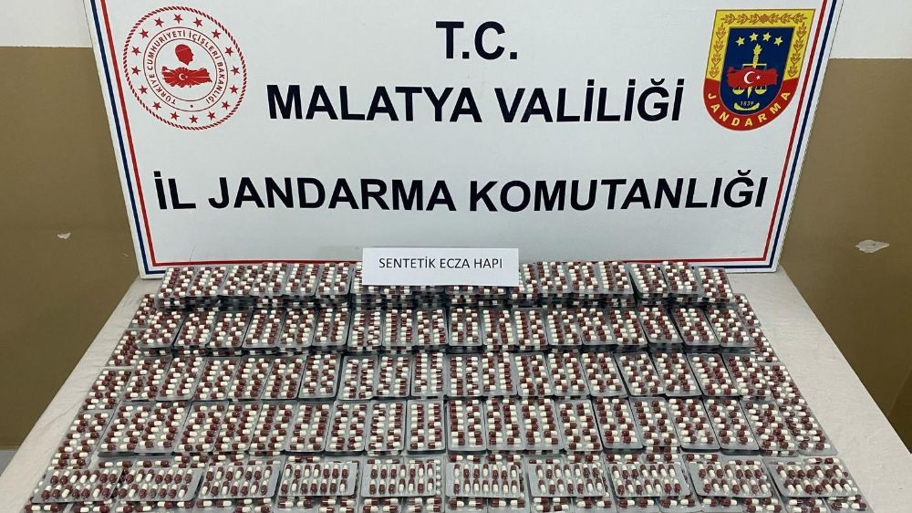  Malatya’da 5 bin 469 sentetik hap ele geçirildi