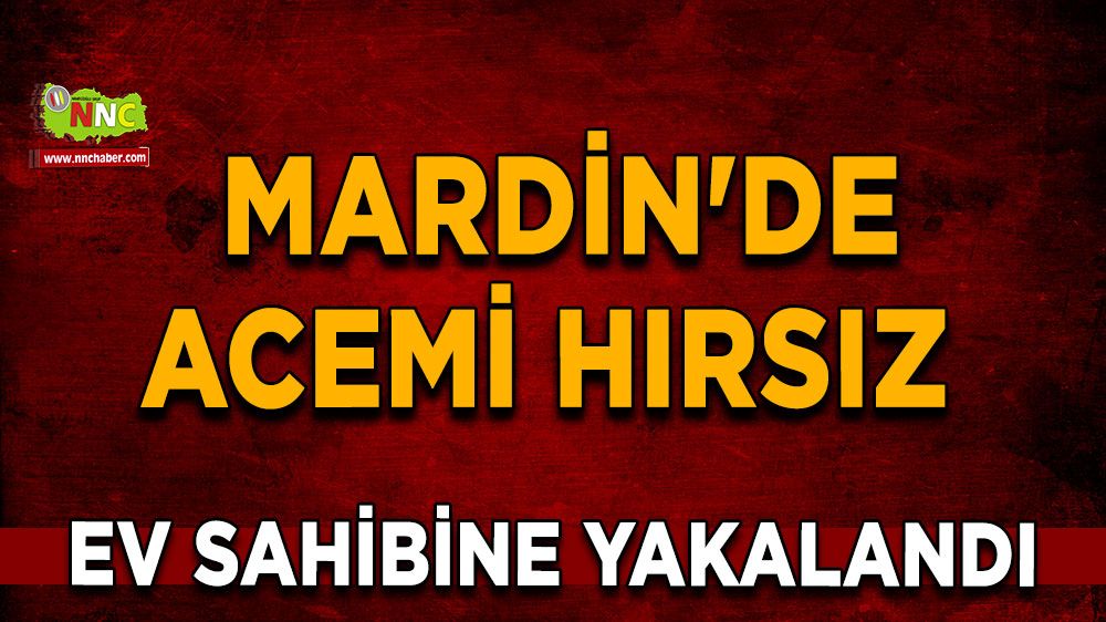  Mardin'de acemi hırsız ev sahibine yakalandı