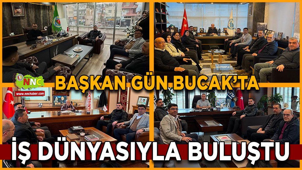 MHP Burdur İl Başkanı Mustafa Gün, Bucak’ta iş dünyasıyla buluştu