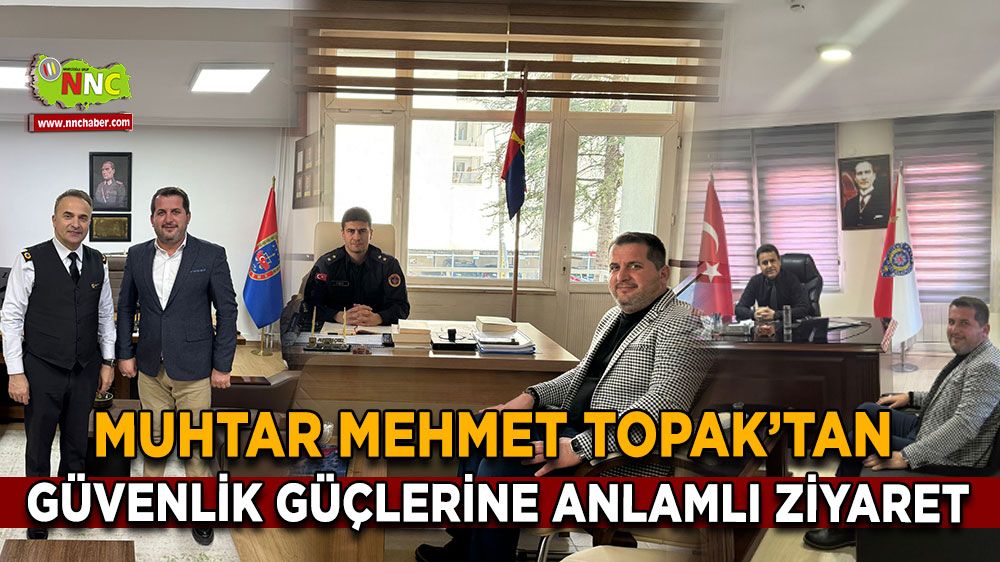 Muhtar Mehmet Topak'tan güvenlik güçlerine anlamlı ziyaret