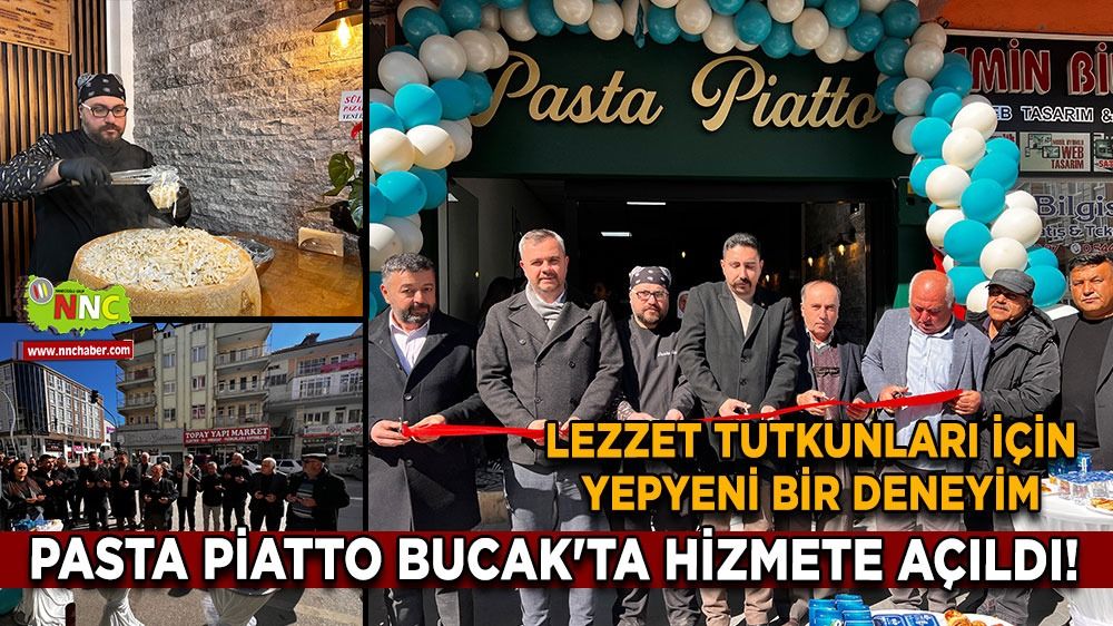 Pasta Piatto Bucak'ta açıldı! Lezzet tutkunları için yepyeni bir deneyim