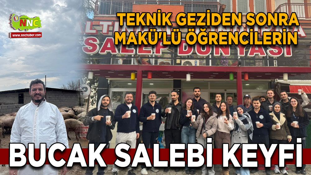 Teknik geziden sonra MAKÜ'lü öğrencilerin Bucak Salebi keyfi