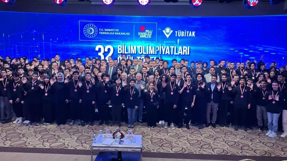 TÜBİTAK 32. Bilim Olimpiyatları ödül töreni Antalya'da gerçekleşti