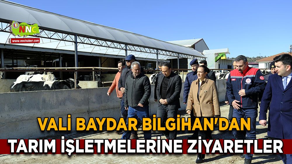 Vali Tülay Baydar Bilgihan'dan tarım işletmelerine önemli ziyaretler