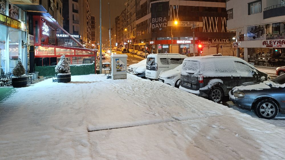 Van'da yoğun kar yağışı etkili oldu