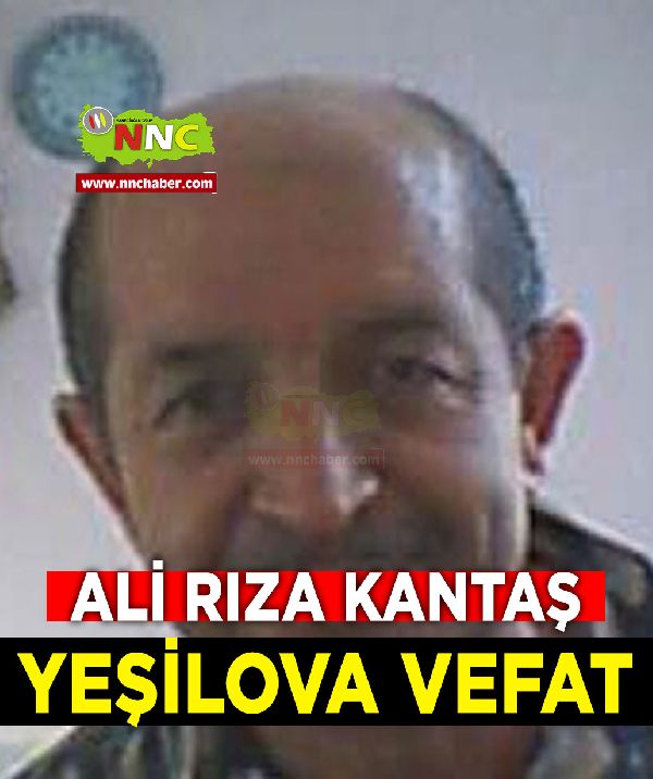 Yeşilova Vefat Ali Rıza Kantaş