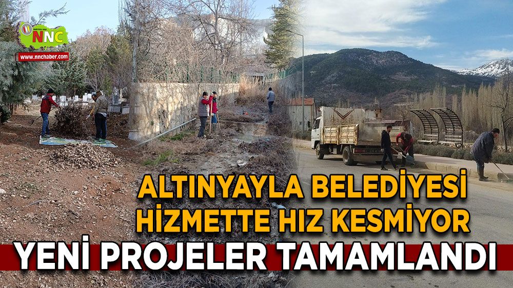 Altınyayla Belediyesi hizmette hız kesmiyor Yeni projeler tamamlandı