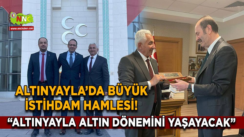 Altınyayla’da büyük istihdam hamlesi! İlk adım atıldı