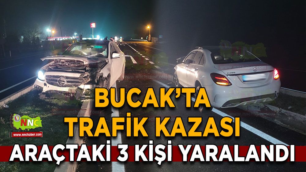 Antalya Burdur yolunda kaza! Orta refüje çıktı 3 yaralı