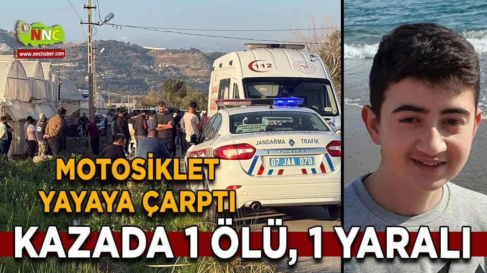 Antalya Gazipaşa’da motosiklet kazası! 14 yaşındaki çocuk hayatını kaybetti