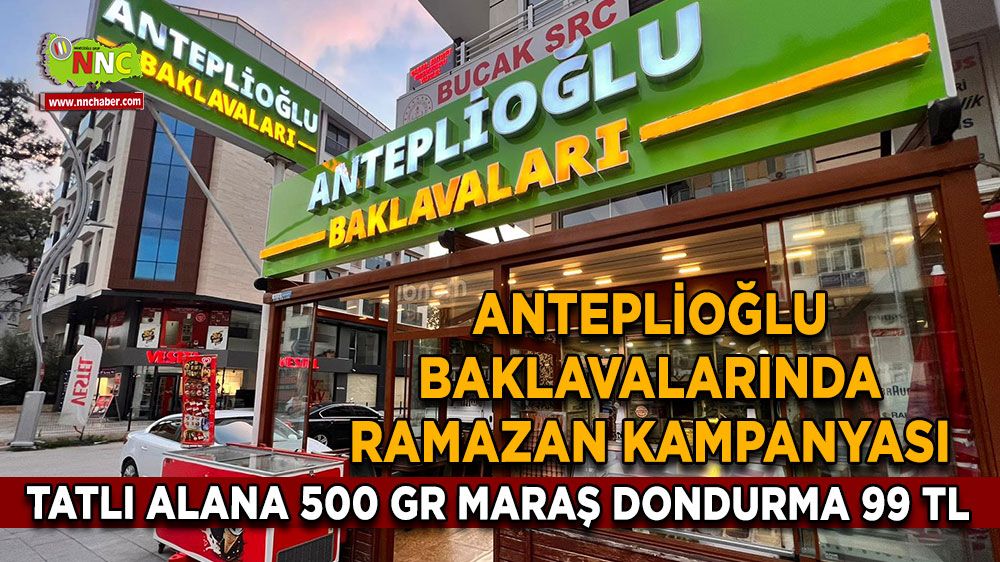 Anteplioğlu Baklavaları’ndan Ramazan kampanyası Tatlı alana 500 gr Maraş Dondurma 99 TL