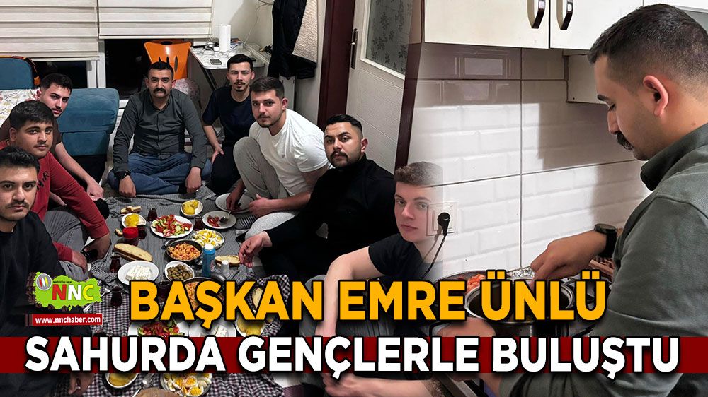 Başkan Emre Ünlü, sahurda gençlerle buluştu