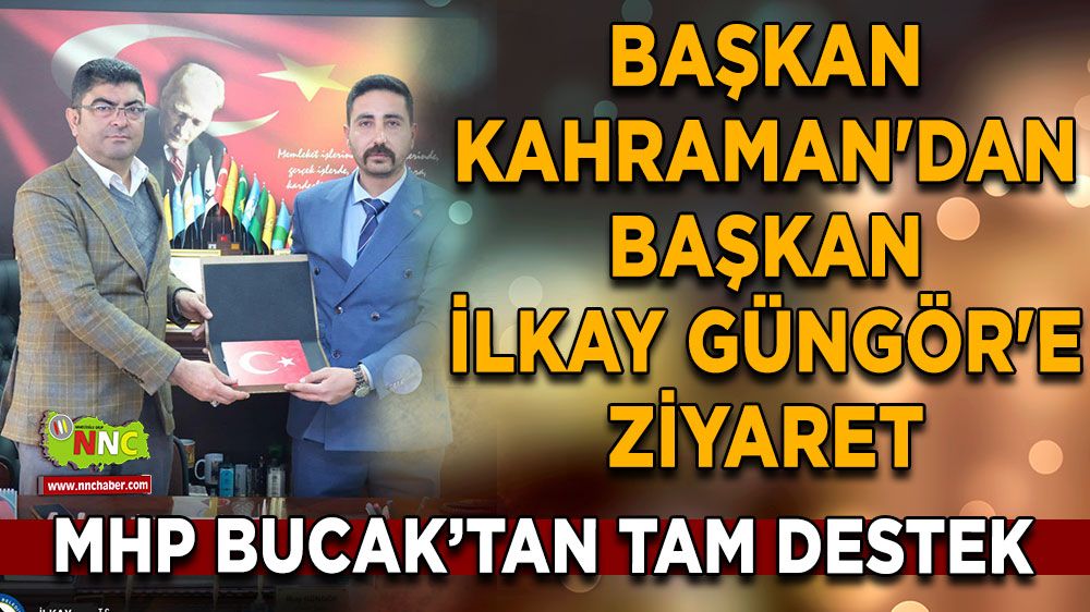 Başkan Kahraman'dan Başkan Güngör'e ziyaret