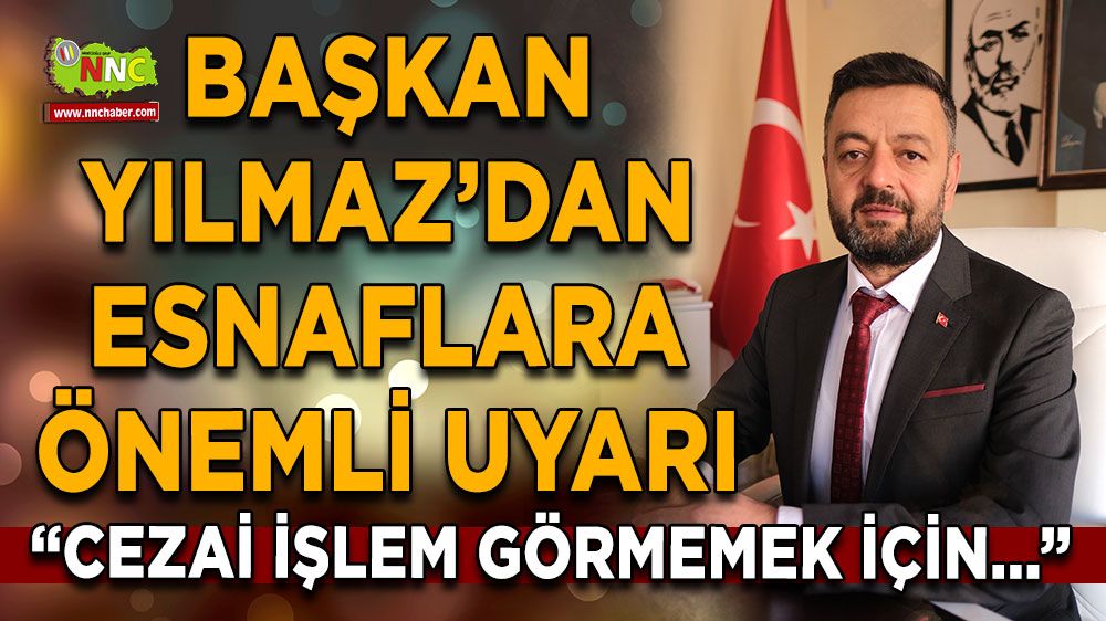 Başkan Mehmet Yılmaz duyurdu! Esnaflara önemli uyarı