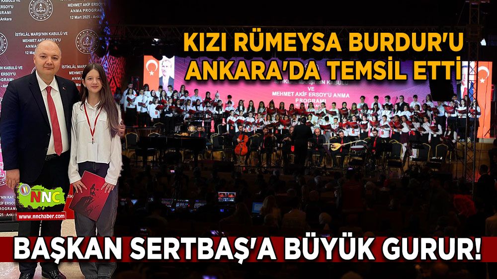 Başkan Sertbaş'a büyük gurur! Kızı Rümeysa Burdur'u Ankara'da temsil etti