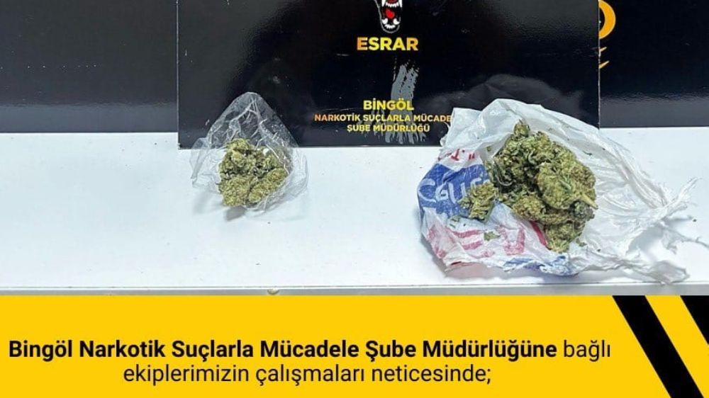 Bingöl’de uyuşturucuyla mücadele çalışmaları sürüyor