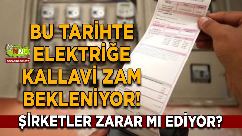 Bu tarihte elektriğe kallavi zam bekleniyor! Şirketler zarar mı ediyor?