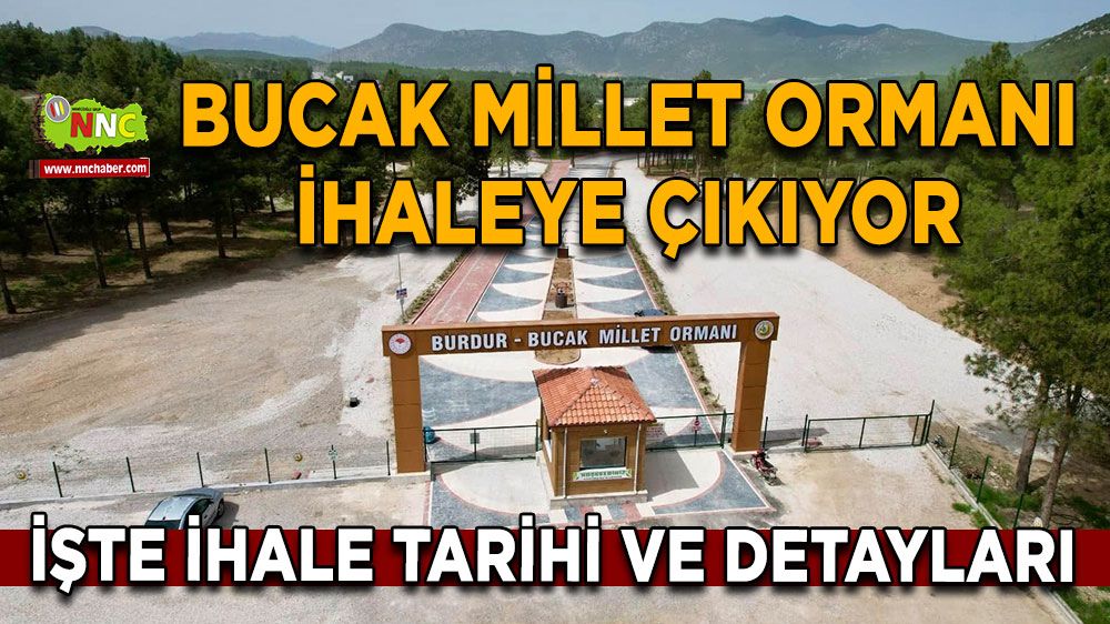 Bucak Millet Ormanı ihaleye çıkıyor İşte ihale tarihi ve ihale detayları