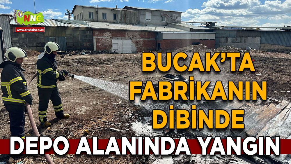 Bucak'ta yangın paniği Depo alanında yangın