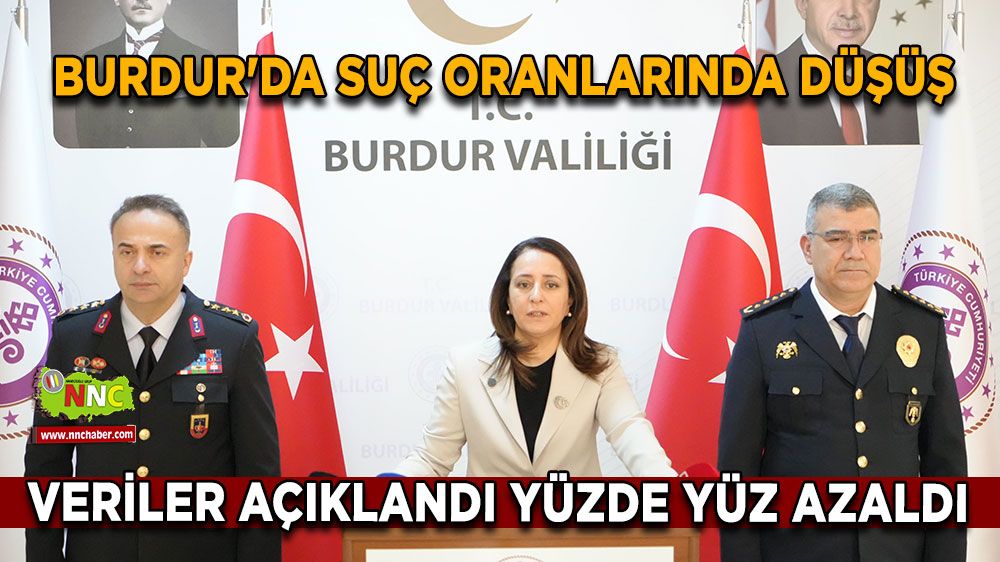 Burdur'da suç oranlarında düşüş Veriler açıklandı yüzde yüz azaldı