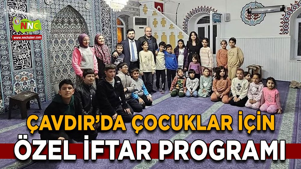 Çavdır’da çocuklar için özel iftar programı