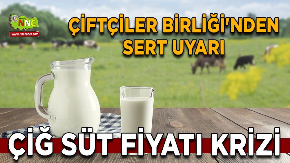 Çiğ süt fiyatı krizi Çiftçiler Birliği'nden sert uyarı