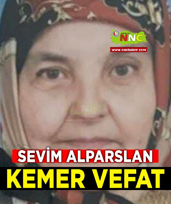 Elmalı Vefat Sevim Alparslan