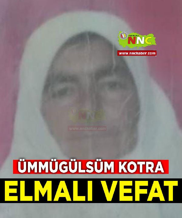 Elmalı Vefat Ümmügülsüm Kotra